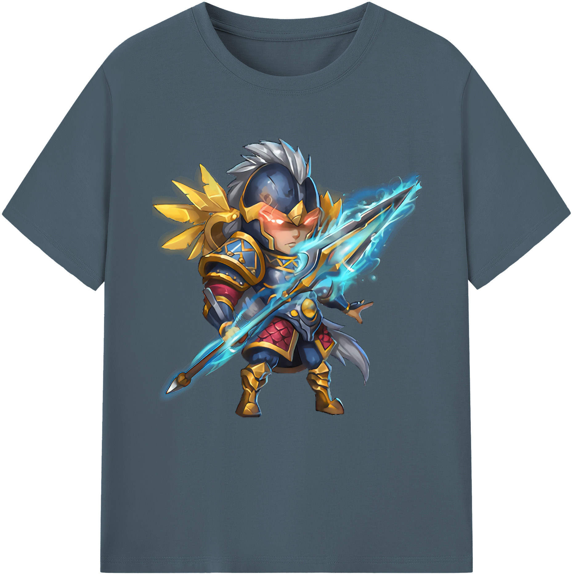 リーグ・オブ・レジェンド League of Legends LOL 綿100％半袖Tシャツ（フロントプリント）